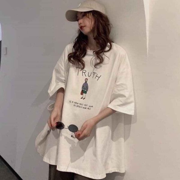 Áo thun tay lỡ form rộng unisex, áo phông ống rộng dáng cao New