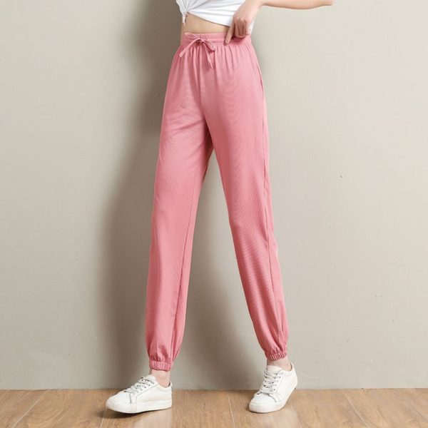 Quần Jogger Nữ Ống Rộng Chất Tăm Lạnh